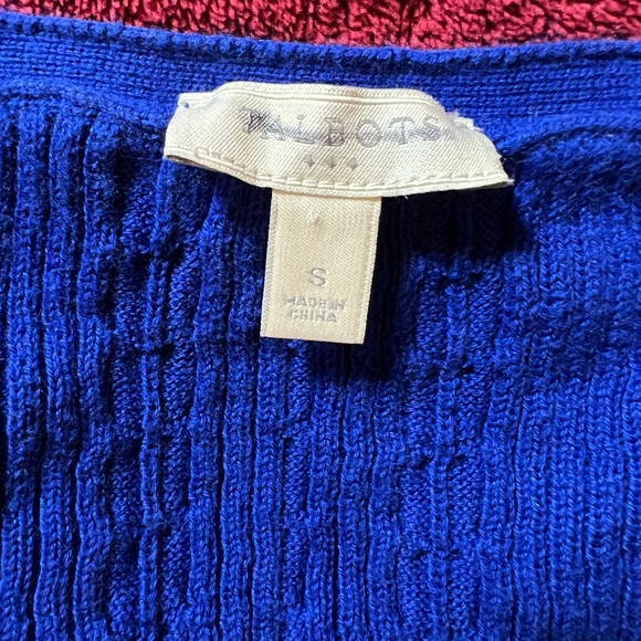 *Small Brilliant Royal Blue Fitted Crew Neck Sweater Talbot - Picture 8 of 14